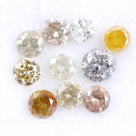 0.87 Ct Natural Loose Diamond Lot – 10 Mixed Color Round Rustic Diamonds, Conflict-Free Stones for Custom Jewelry & Engagement Ring Designs