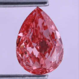 0.77 CT Pear Cut Fancy Pink Lab-Grown Diamond