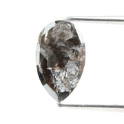 2.23 Ct pear shape Black Grey  natural diamond with warm tones and elegant sparkle for dramatic fine jewelry