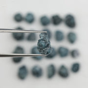 green colour uncut raw rough diamond ring