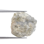 grey color rough raw ring and diamond looking stone