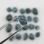 green colour uncut raw rough diamond ring