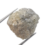 grey color rough raw ring and diamond looking stone