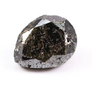 3.83 carat black pear cut  Natural diamond with brilliant teardrop shape and warm chocolate sparkle, loose certified stone for custom engagement ring or luxury fine jewelry design