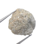 grey color rough raw ring and diamond looking stone