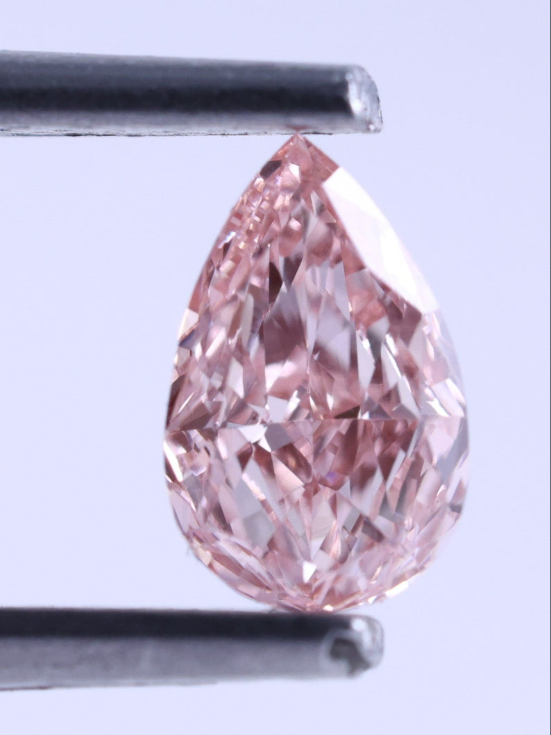 0.33 CT Pear Cut Pink Lab-Grown Diamond
