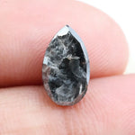 2.23 Ct pear shape Black Grey natural diamond with warm tones and elegant sparkle for dramatic fine jewelry