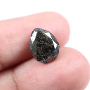 3.83 carat black pear cut natural diamond with brilliant teardrop shape and warm chocolate sparkle, loose certified stone for custom engagement ring or luxury fine jewelry design