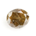 2.03 Ct oval cut brown natural diamond with warm color and brilliant sparkle for premium rare statement jewelry