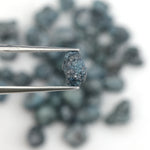 natural blue rough diamond with raw uncut texture for jewelry making and custom designs