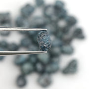 natural blue rough diamond with raw uncut texture for jewelry making and custom designs