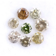 0.68 Ct Round Cut Diamond Fancy Colored Diamond Rose Cut Diamond Use For Jewerly 