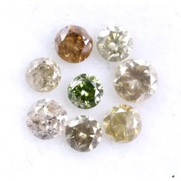 0.68 Ct Round Cut Diamond Fancy Colored Diamond Rose Cut Diamond Use For Jewerly 