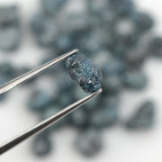 natural blue rough diamond with raw uncut texture for jewelry making and custom designs