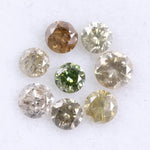 Earth Mined Multi Color Diamond Lot – 0.68 Ct Natural Rustic Loose Diamonds, 8 Pcs Conflict-Free Fancy Diamonds for Rings, Earrings & Pendants