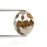2.03 Ct oval cut brown natural diamond with warm color and brilliant sparkle for premium rare statement jewelry
