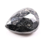 4.21 carat black pear cut  Natural diamond loose stone with deep midnight color and brilliant faceting, ideal for engagement ring, pendant, or custom fine jewelry setting.
