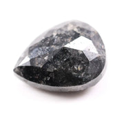 4.21 carat black pear cut  Natural diamond loose stone with deep midnight color and brilliant faceting, ideal for engagement ring, pendant, or custom fine jewelry setting.