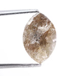 3.60 carat brown marquise cut natural diamond with elongated brilliant shape and rich warm tone, premium loose sustainable diamond for engagement ring or custom fine jewelry design.