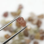 mixed color natural rough diamond pieces with uncut raw surfaces for custom jewelry