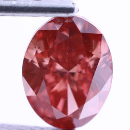 0.13 Carat Pink Oval Cut Lab-Grown Diamond