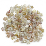 mixed color natural rough diamond pieces with varied raw textures for custom jewelry