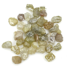 6.58 Ct Brown Yellow Rough Uncut Diamond Loose Earth Mine Raw Diamond Lot For Jewelry
