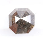 1.54 Ct hexagon cut brown natural diamond loose stone with rich color and brilliant sparkle, ideal for engagement rings and custom fine jewelry.