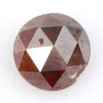0.94 ct reddish brown round cut natural diamond, rare multi tone color with unique earthy hues, loose stone ideal for fine jewelry making and custom ring designs