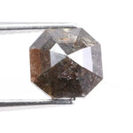 1.54 Ct hexagon cut brown natural diamond loose stone with rich color and brilliant sparkle, ideal for engagement rings and custom fine jewelry.