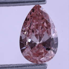 0.71 CT Lab-Grown Diamond Fancy Pink Pear Cut