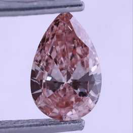 0.71 CT Lab-Grown Diamond Fancy Pink Pear Cut