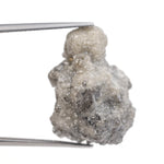 grey color uncut rough diamond vs cut diamond