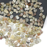 mixed color raw diamond pieces with natural rough surfaces for jewelry making