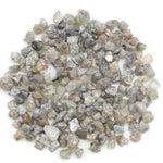 mixed color natural diamond chips showing varied raw uncut shapes for jewelry use