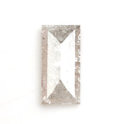 brown colour lab grown elongated baguette cut diamond lab grown pear diamond