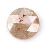 Fancy 1.25 ct grey white round cut natural diamond, salt and pepper inclusions, loose stone for custom engagement rings and bespoke fine jewelry designs