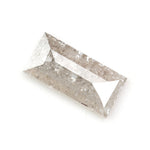 brown colour lab grown elongated baguette cut diamond lab grown pear diamond