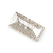 brown colour lab grown elongated baguette cut diamond lab grown pear diamond