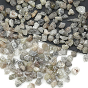 mixed color natural diamond chips showing varied raw uncut shapes for jewelry use
