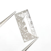 brown colour lab grown elongated baguette cut diamond lab grown pear diamond