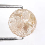 Fancy 1.25 ct grey white round cut natural diamond, salt and pepper inclusions, loose stone for custom engagement rings and bespoke fine jewelry designs