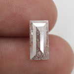 brown colour lab grown elongated baguette cut diamond lab grown pear diamond