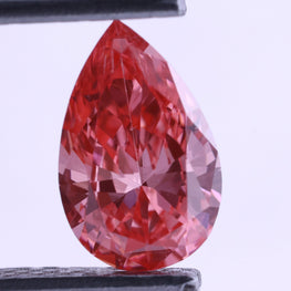 0.58 Carat Fancy Pink Lab-Grown Diamond Pear Cut
