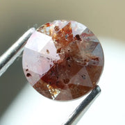 0.62ct natural brown and grey colored diamond round shaped diamond for custom fine jewelry 
