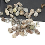mix color natural rough diamond pieces with uncut raw surfaces for custom jewelry
