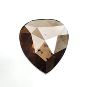 brown colour lab grown elongated shiled cut diamond lab grown pear diamond