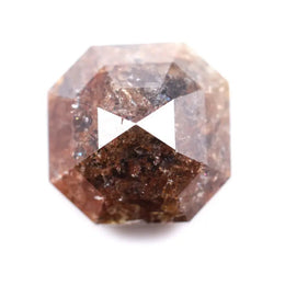 2.57 Ct Brown Asscher Cut  Natural Diamond Loose Stone for Custom Rings and Luxury Jewelry Design