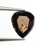 brown colour lab grown elongated shiled cut diamond lab grown pear diamond