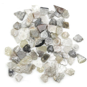 natural mix color rough diamond slices with flat rustic surfaces for jewelry making